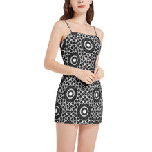 Load image into Gallery viewer, Sleeveless Square Neckline Spaghetti Strap Mini Dress