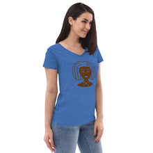 Load image into Gallery viewer, Women’s recycled v-neck t-shirt