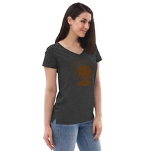 Load image into Gallery viewer, Women’s recycled v-neck t-shirt