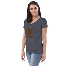 Load image into Gallery viewer, Women’s recycled v-neck t-shirt