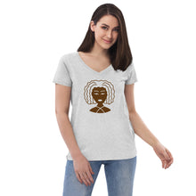 Load image into Gallery viewer, Women’s recycled v-neck t-shirt